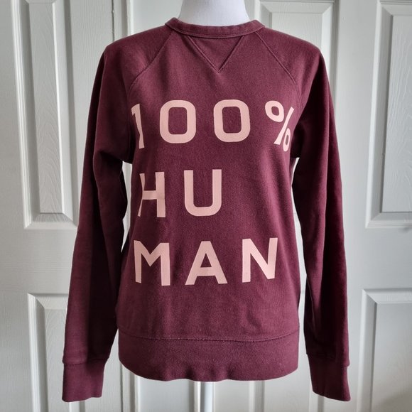 Everlane The 100% Human Typography Crewneck Sweatshirt Size XXS - Picture 1 of 6